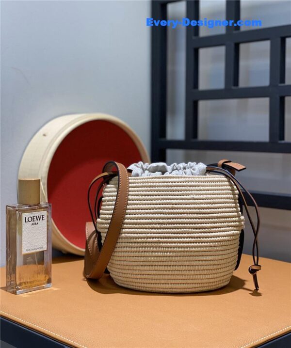 loewe woven straw basket bag - Image 2