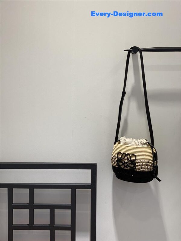 loewe woven straw basket bag - Image 4