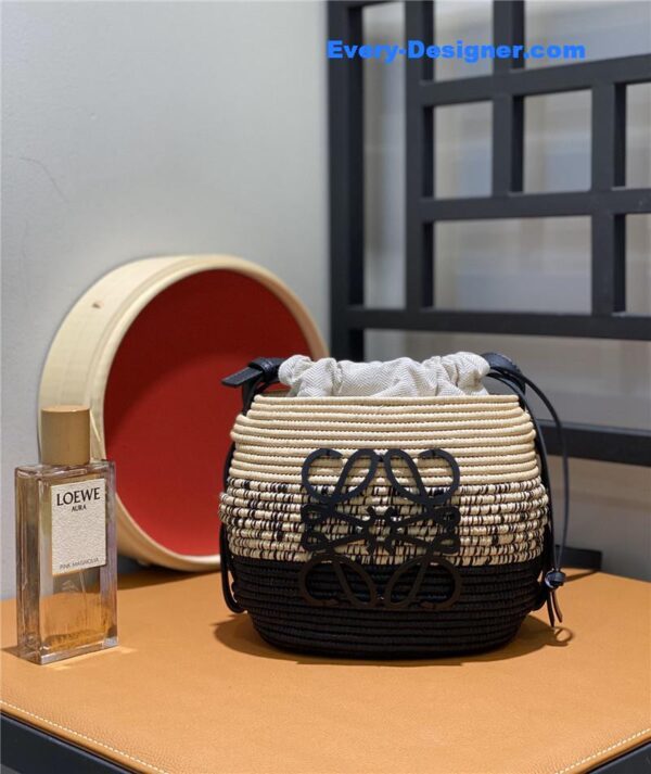loewe woven straw basket bag - Image 6