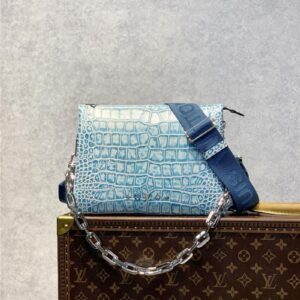 louis vuitton lv crocodile coussin small bag