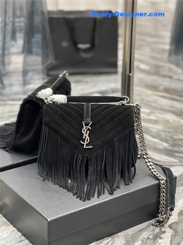 ysl medium college fringed tote bag - Image 4