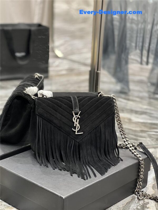 ysl medium college fringed tote bag - Image 7