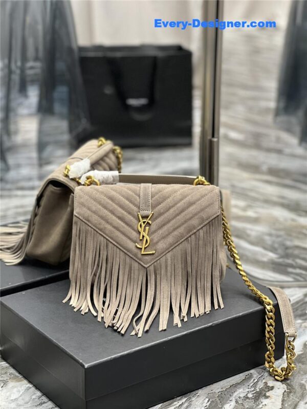 ysl medium college fringed tote bag - Image 5