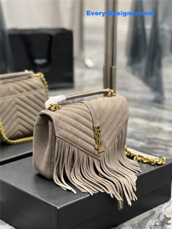 ysl medium college fringed tote bag - Image 6