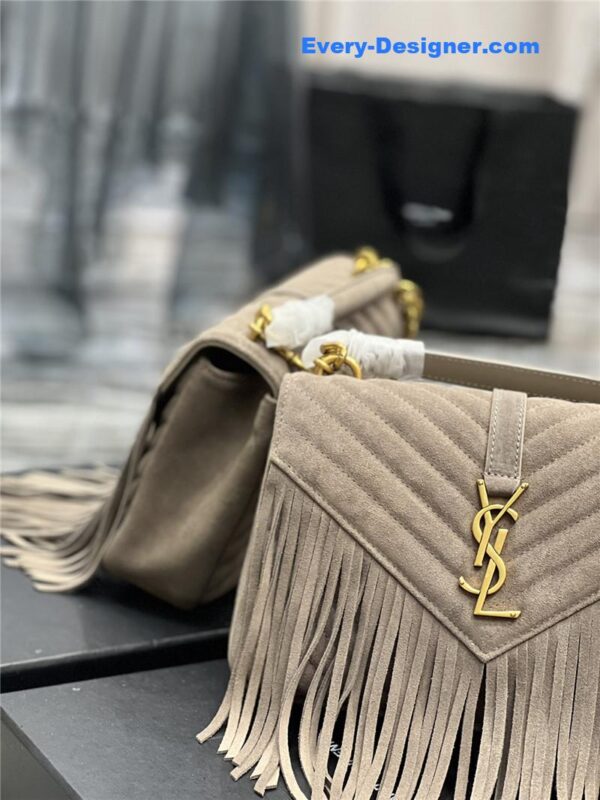 ysl medium college fringed tote bag - Image 7