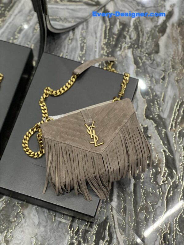 ysl medium college fringed tote bag - Image 9
