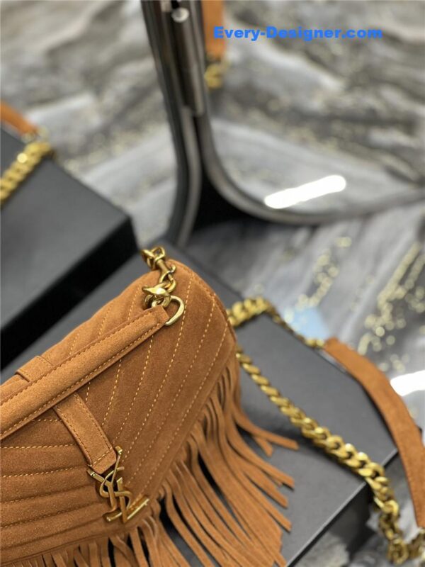 ysl medium college fringed tote bag - Image 5