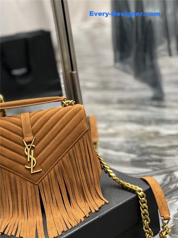 ysl medium college fringed tote bag - Image 6
