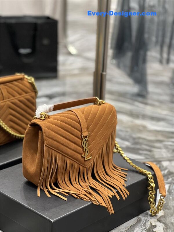 ysl medium college fringed tote bag - Image 8