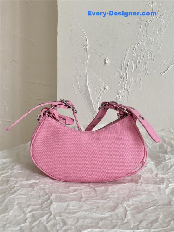 balenciaga le cagole denim motorcycle bag - Image 6