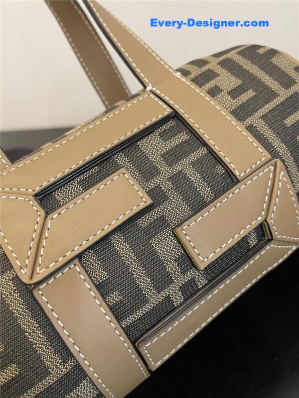 fendi mini brown FF fabric bag - Image 3