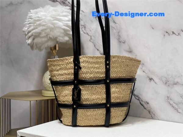 ysl basket raffia bag - Image 6