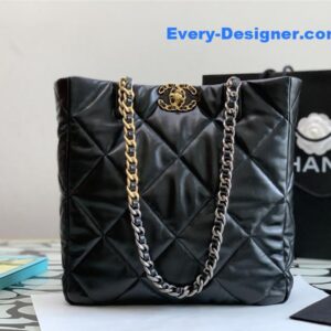Chanel 19 tote shopping bag