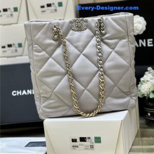 Chanel 19 tote shopping bag