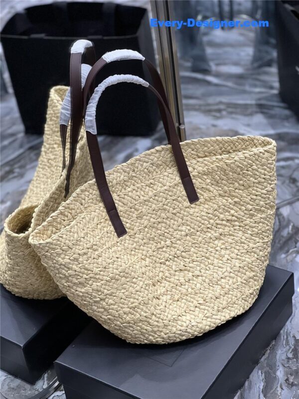 ysl panier raffia tote bag - Image 3