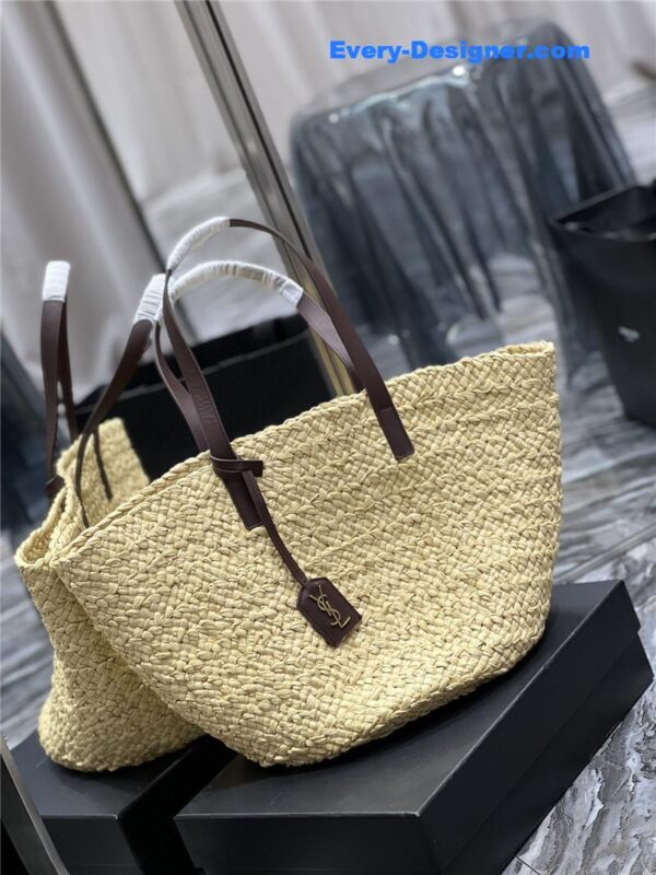ysl panier raffia tote bag - Image 5