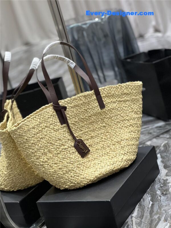 ysl panier raffia tote bag - Image 8