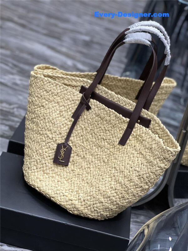 ysl panier raffia tote bag - Image 6