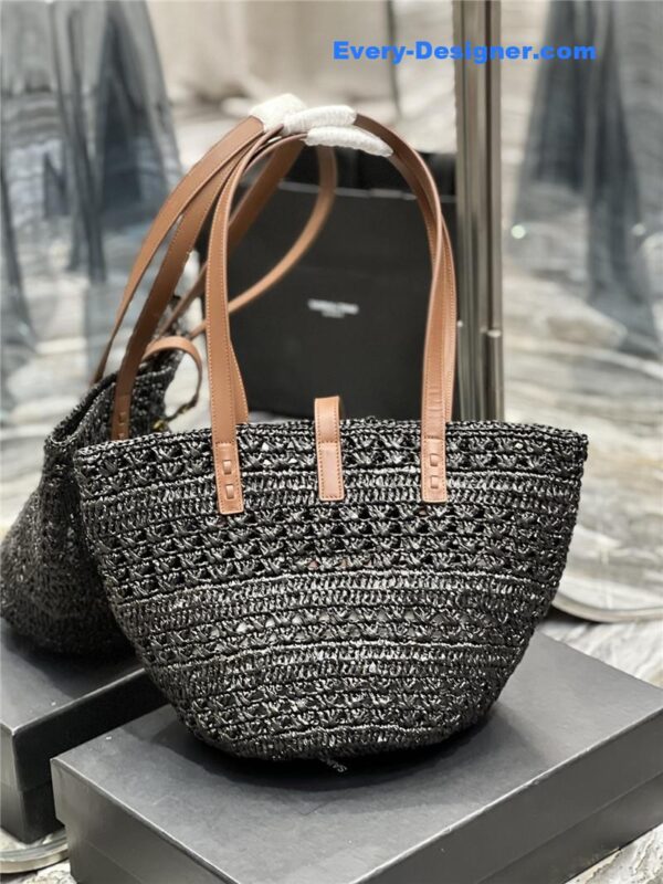 ysl panier raffia tote bag - Image 6