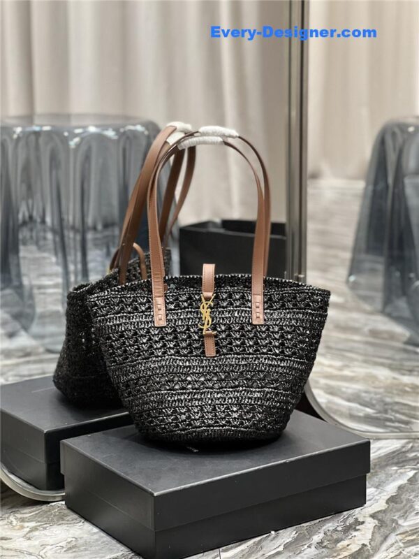 ysl panier raffia tote bag - Image 7
