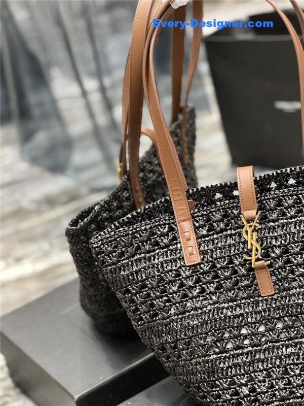 ysl panier raffia tote bag - Image 9