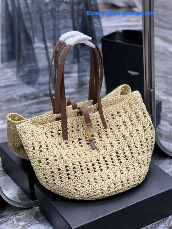 ysl panier raffia tote bag - Image 3