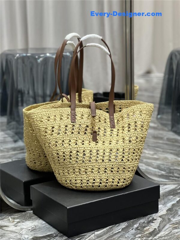 ysl panier raffia tote bag - Image 5