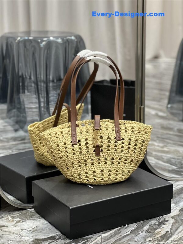 ysl panier raffia tote bag - Image 2