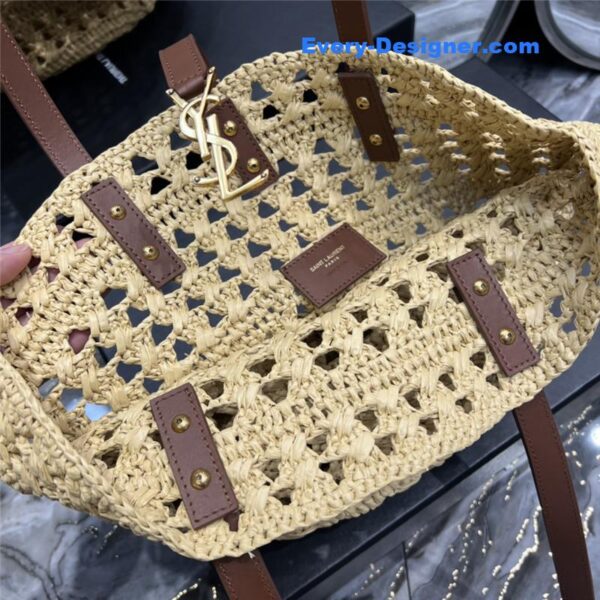 ysl panier raffia tote bag - Image 4
