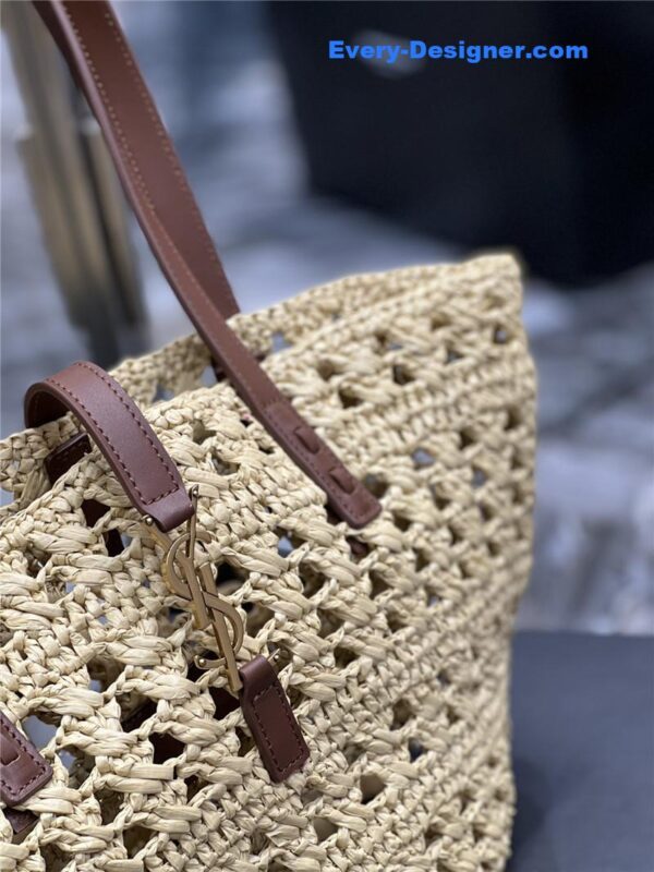 ysl panier raffia tote bag - Image 5