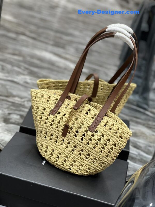 ysl panier raffia tote bag - Image 7