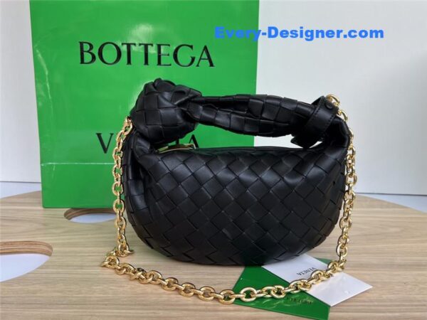bottega veneta jodie with chain bag black - Image 7