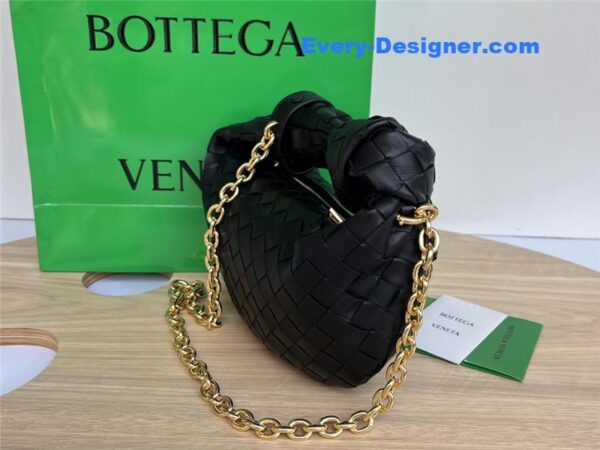 bottega veneta jodie with chain bag black - Image 3