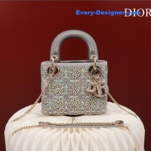 mini lady dior beaded bag