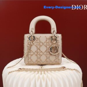mini lady dior beaded bag