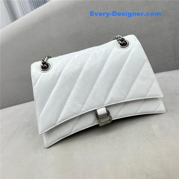 balenciaga crush bag white - Image 4