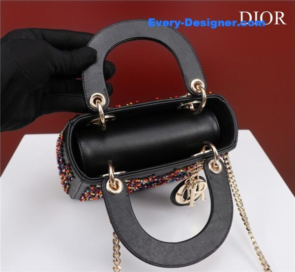 mini lady dior beaded bag - Image 6