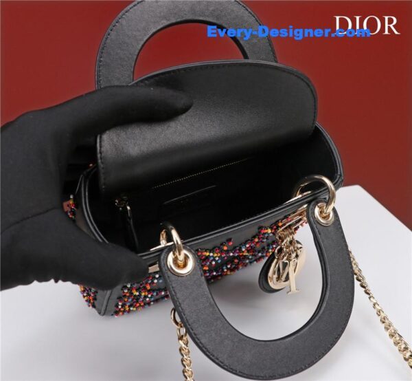 mini lady dior beaded bag - Image 7