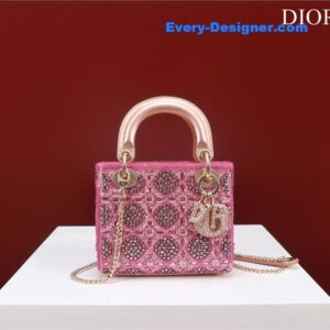 mini lady dior beaded bag