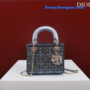 mini lady dior beaded bag