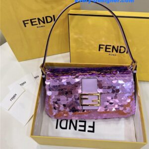 fendi sequin baguette bag
