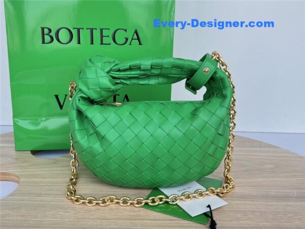 bottega veneta jodie with chain bag green - Image 6