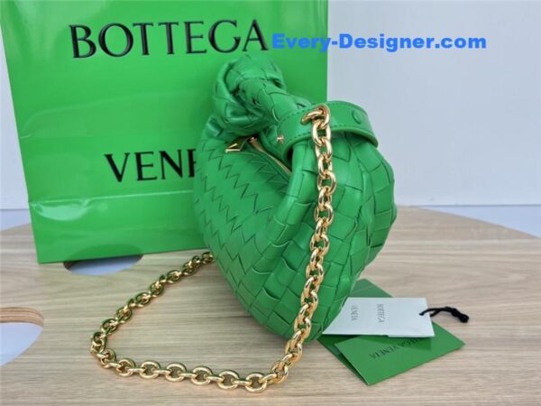 bottega veneta jodie with chain bag green - Image 8