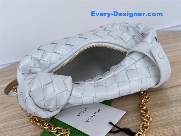 bottega veneta jodie with chain bag white - Image 3