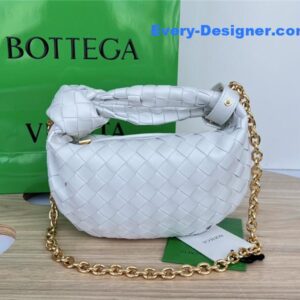 bottega veneta jodie with chain bag white