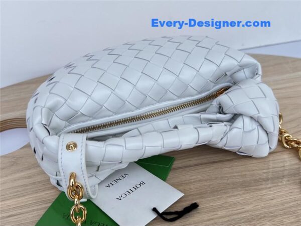bottega veneta jodie with chain bag white - Image 8