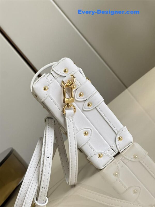 louis vuitton lv petite malle bag white - Image 3