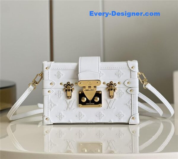 louis vuitton lv petite malle bag white - Image 8