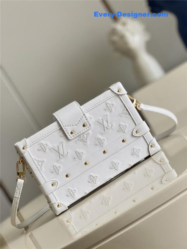 louis vuitton lv petite malle bag white - Image 9