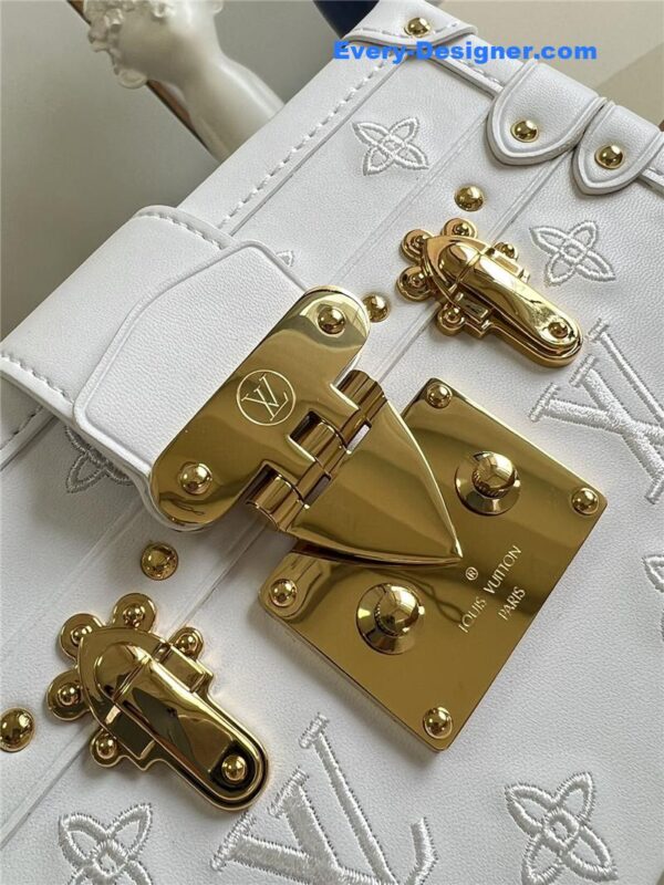 louis vuitton lv petite malle bag white - Image 2